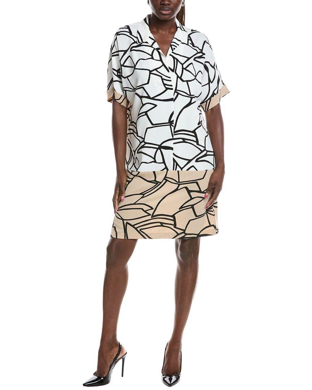 Joseph Ribkoff Natural Midi Dress