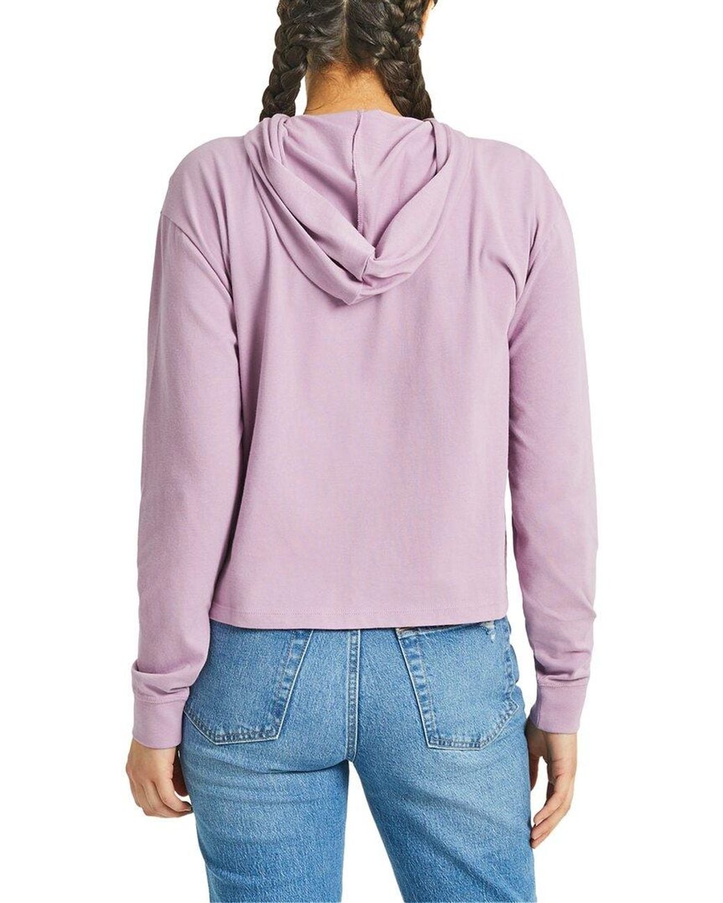 Life Is Good. Purple Boxy Hoodie