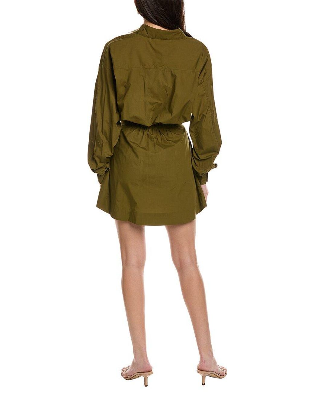 Merlette Green Bedford Shirtdress