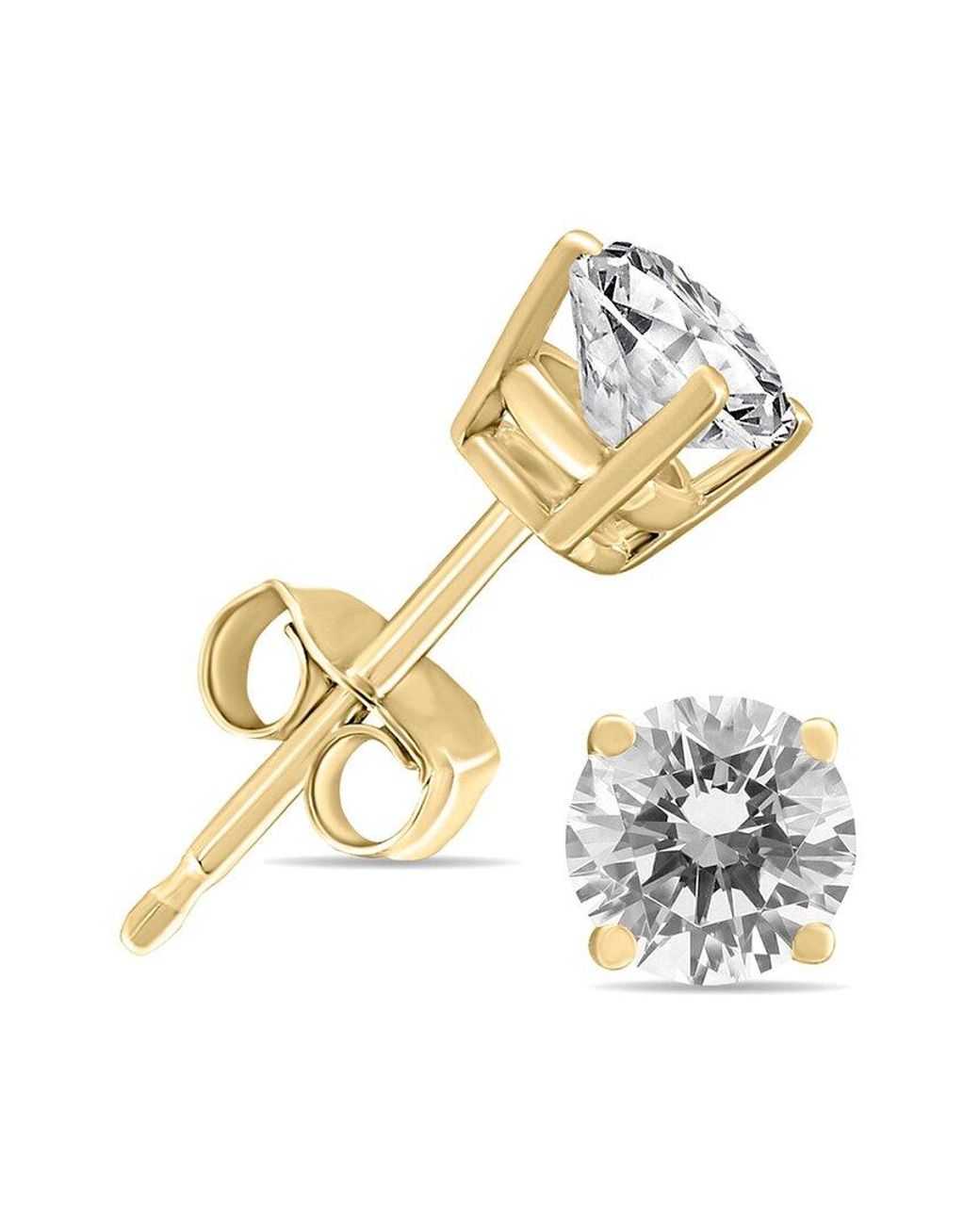 Diamond Select Cuts Metallic 14k 1.25 Ct. Tw. Diamond Studs