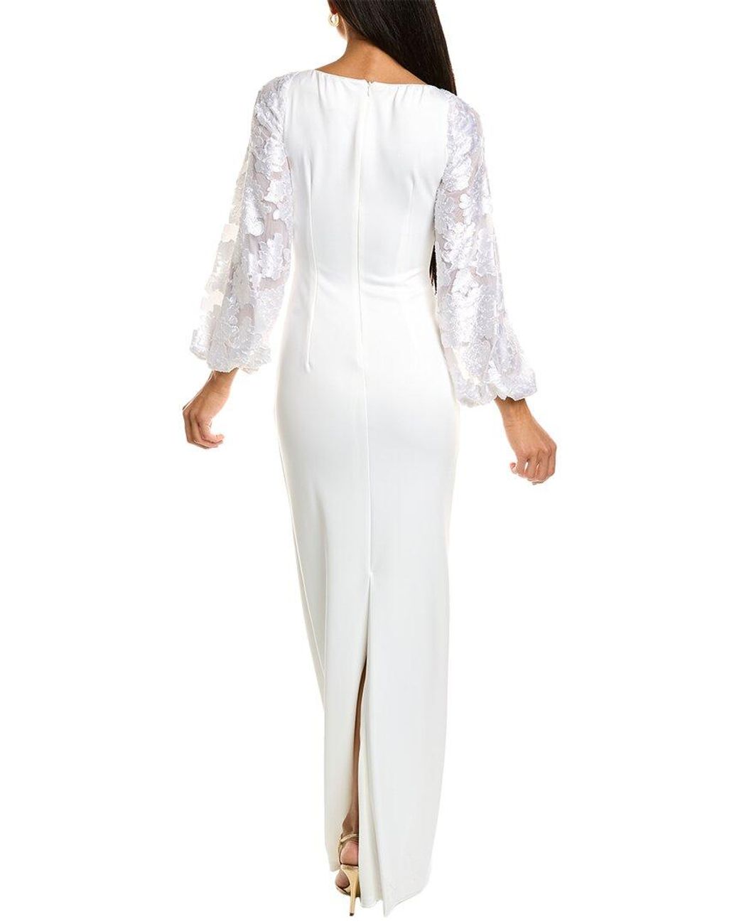 Black Halo White Tiana Gown