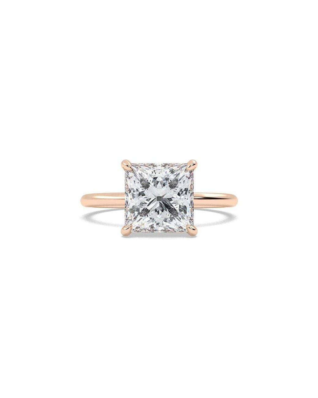 Lab Grown Diamonds White 14K Rose 3.50 Ct. Tw. Lab-Grown Diamond Ring