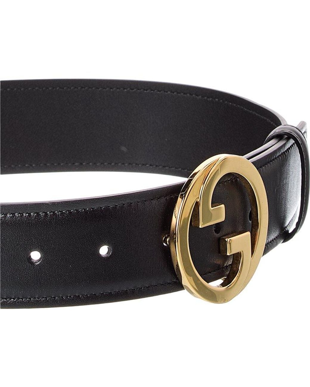 Gucci Black Gg Blondie Leather Belt