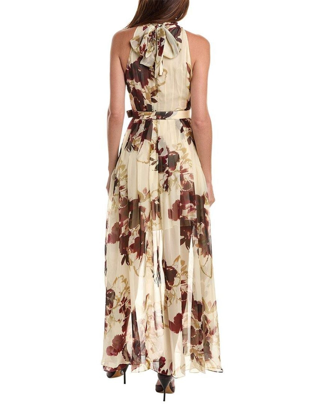 Nicholas White Lucia Silk-Blend Midi Dress