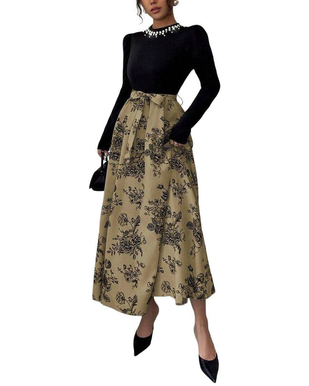 XIRELLI Green Print Maxi Dress
