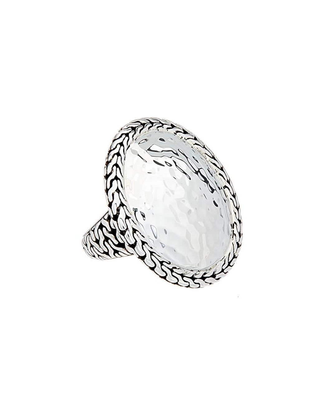 John Hardy White Palu Silver Ring