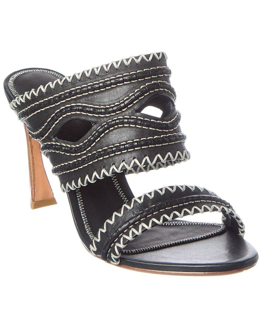 Alexandre Birman Black Erika 85 Leather Sandal