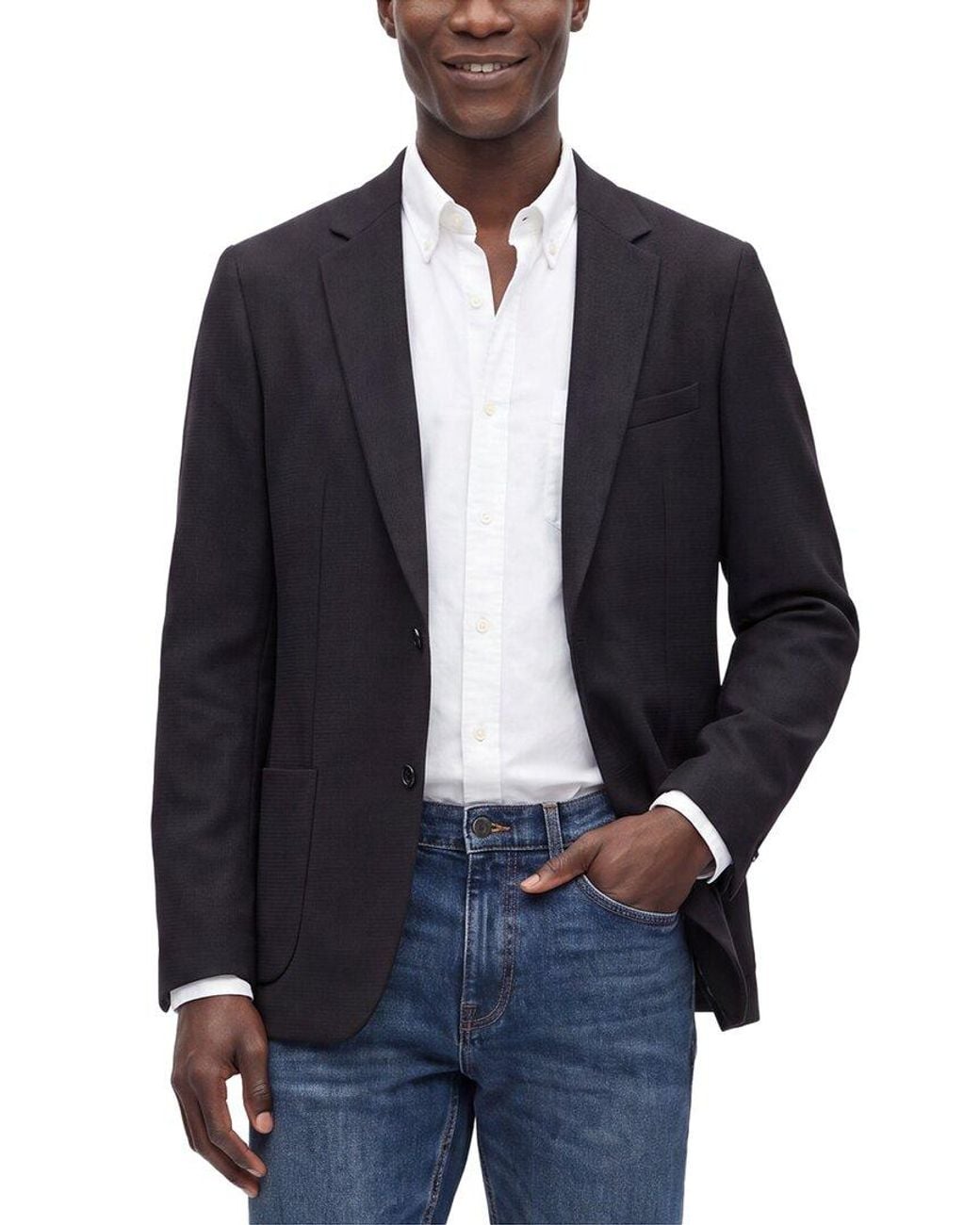 Kilgour Blue Wool Jacket for men