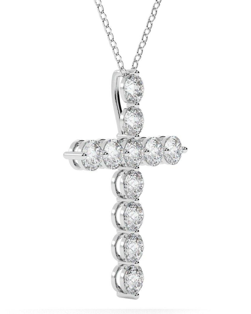 Diamond Select Cuts White 14K 5.00 Ct. Tw. Diamond Pendant Necklace