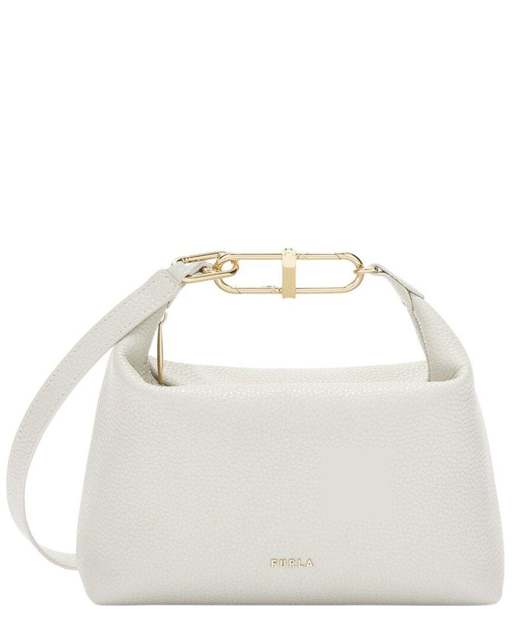 Furla Teia Leather Crossbody in White | Lyst