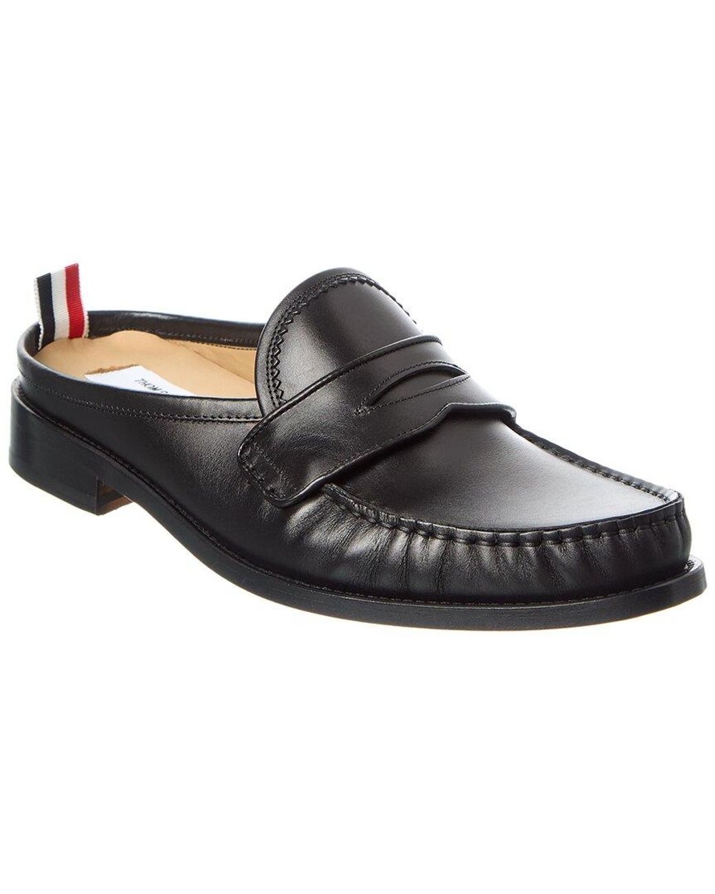 Thom Browne Black Leather Penny Loafer for men