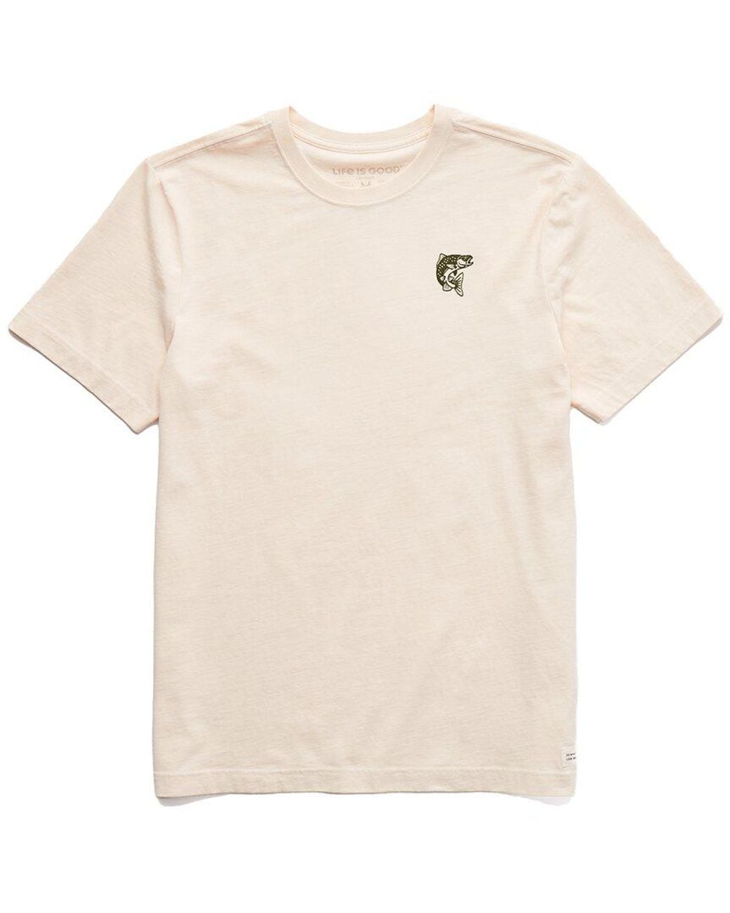 Life Is Good. Natural Crusher T-Shirt for men