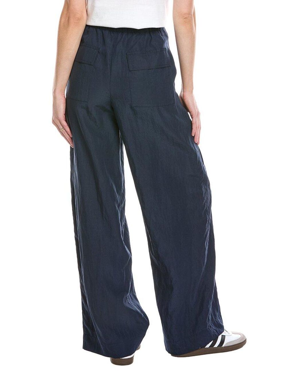 Vince Blue Mid-Rise Fluid Utility Pant