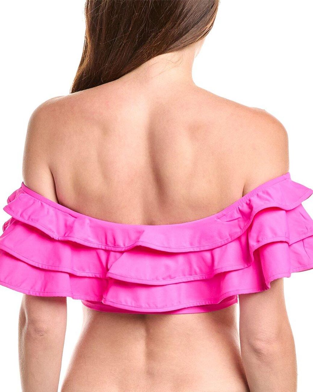 Kate Spade Pink Ruffle Bra Bikini Top