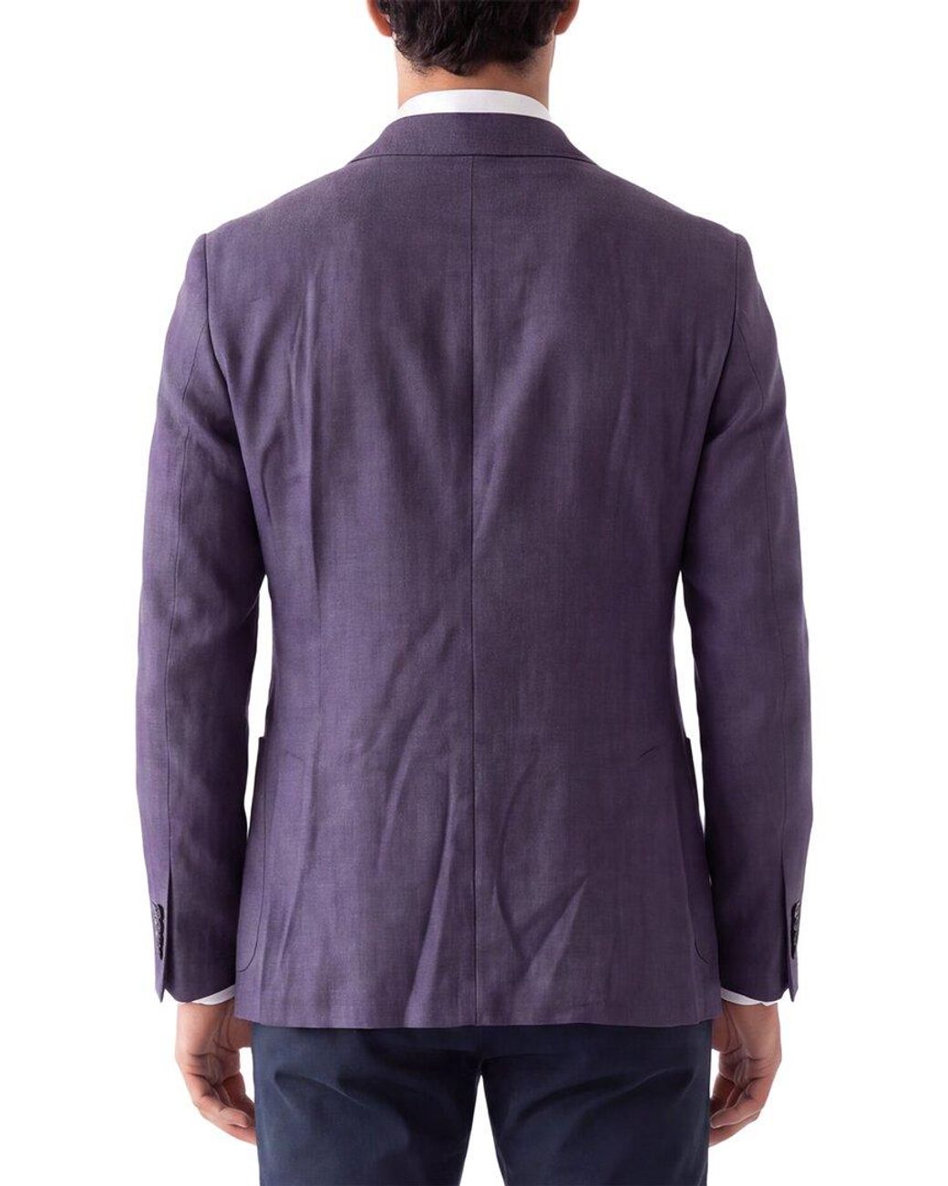 Corneliani Blue Cc Collection Virgin Wool & Silk-Blend Hopsack Blazer for men