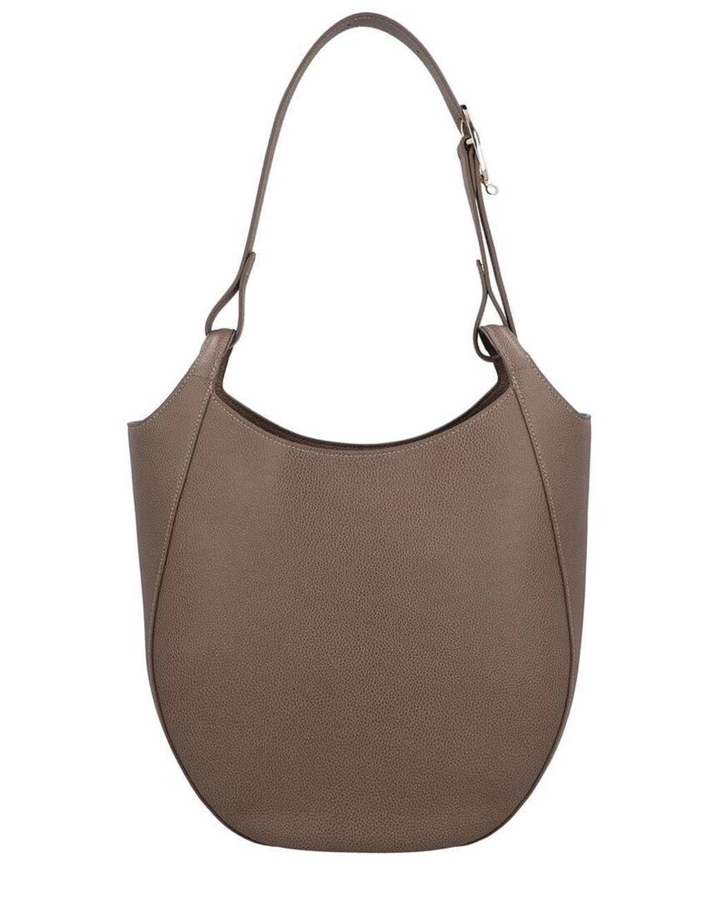 Longchamp Brown Le Foulonne L Leather Hobo Bag