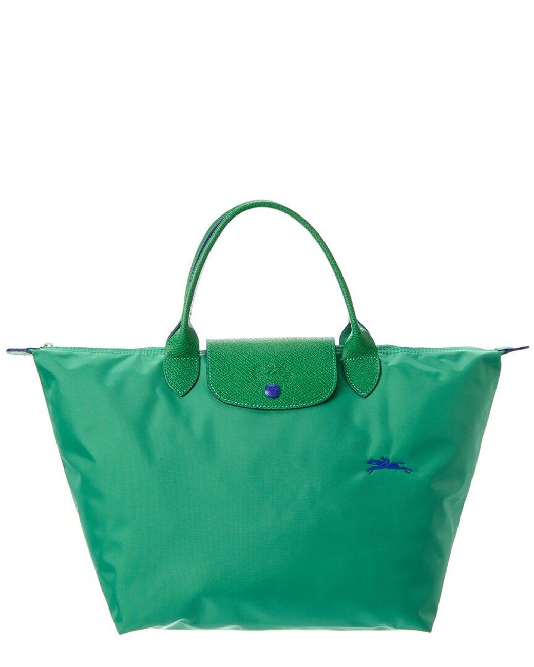 Longchamp Le Pliage Club Medium Nylon Bag in Green | Lyst
