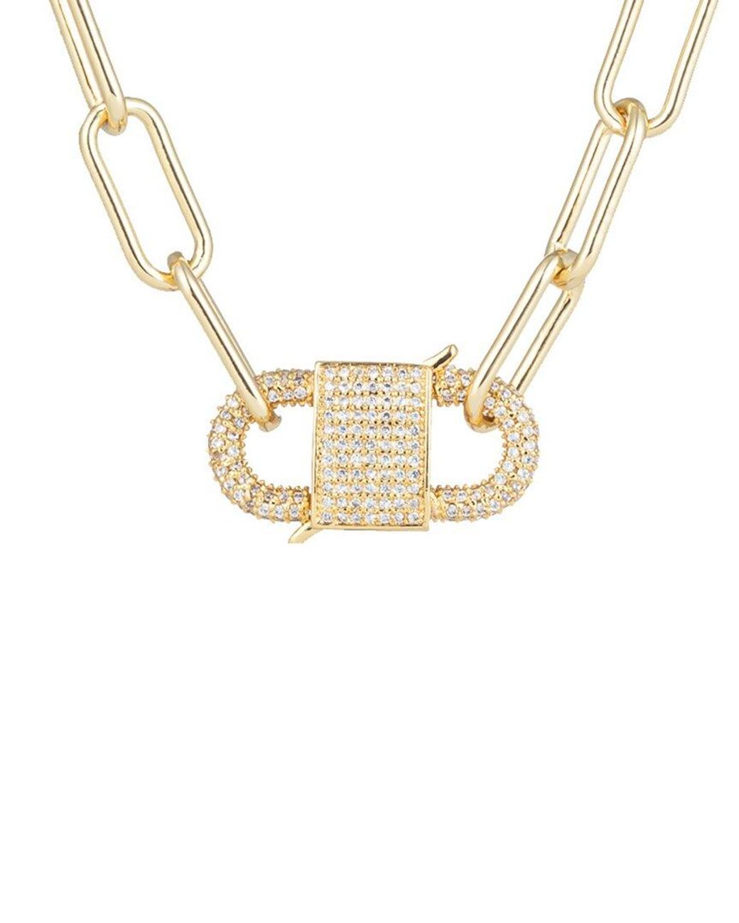 Eye Candy LA Metallic Luxe Cz Violet Necklace