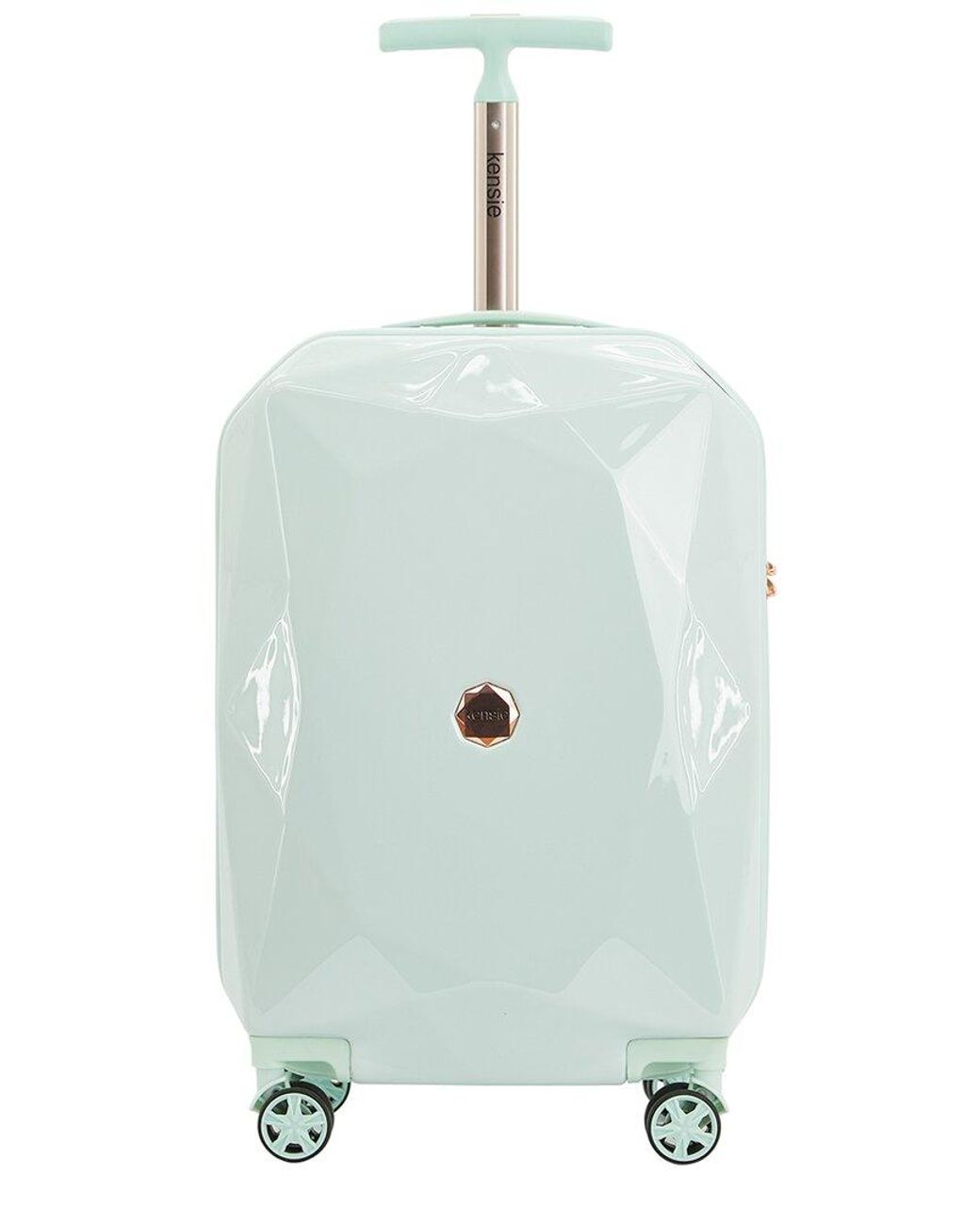 Kensie Charming 20in Tsalock Rolling Carryon in Green Lyst