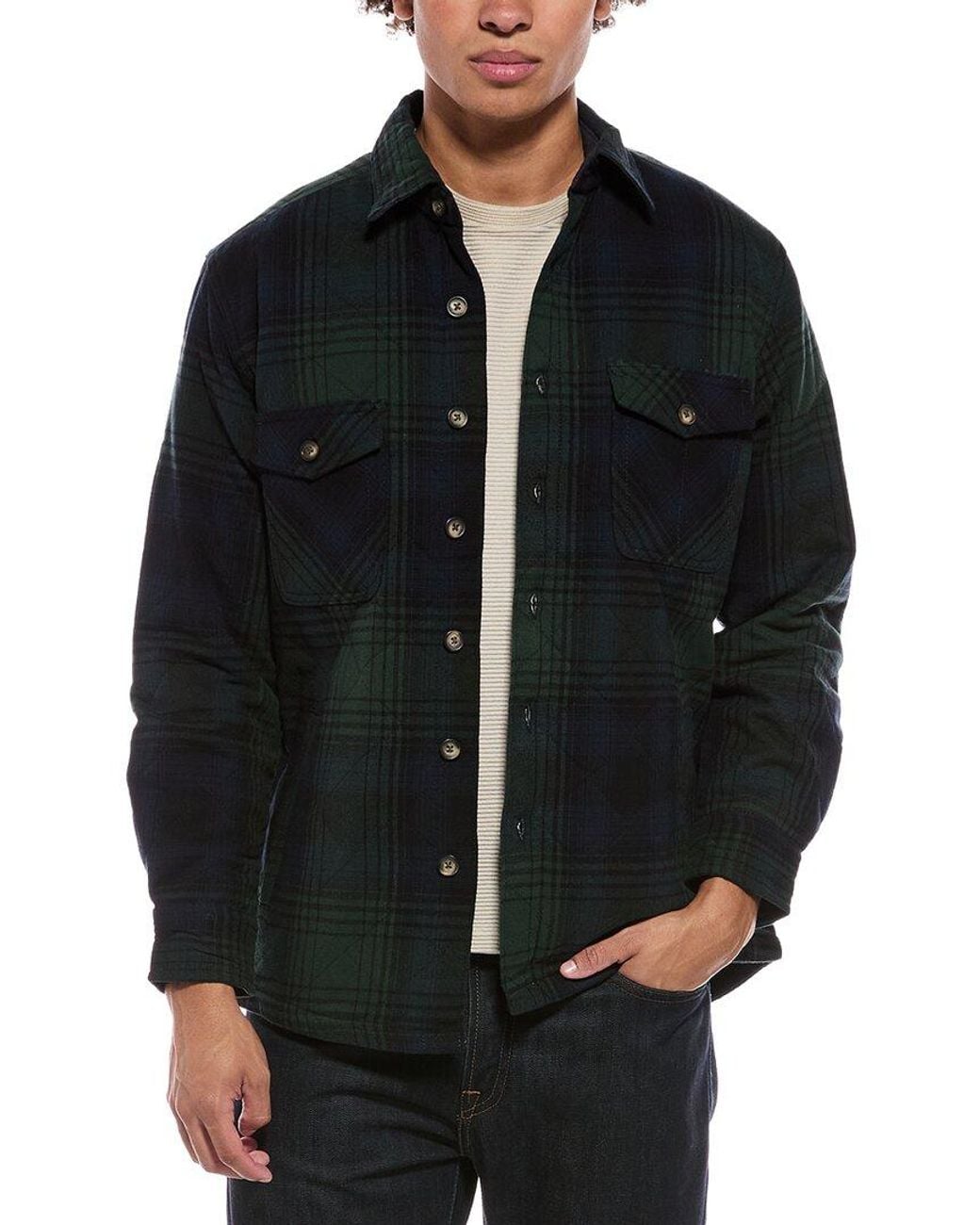 Vintage 1946 Quilted Blackwatch Herringbone Jacket for men