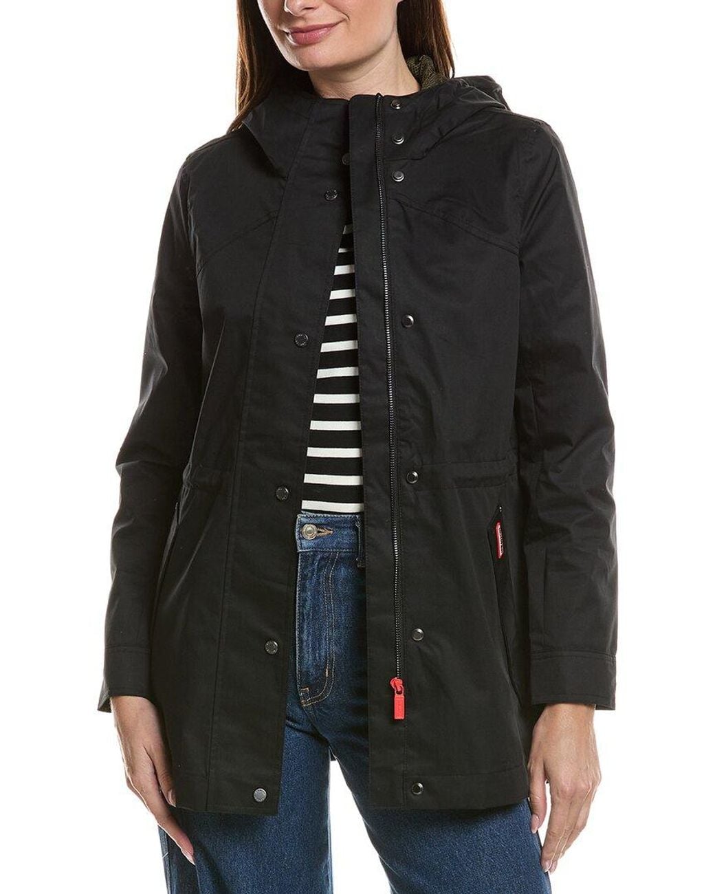 Hunter Black Adela Waterproof Classic Rain Jacket