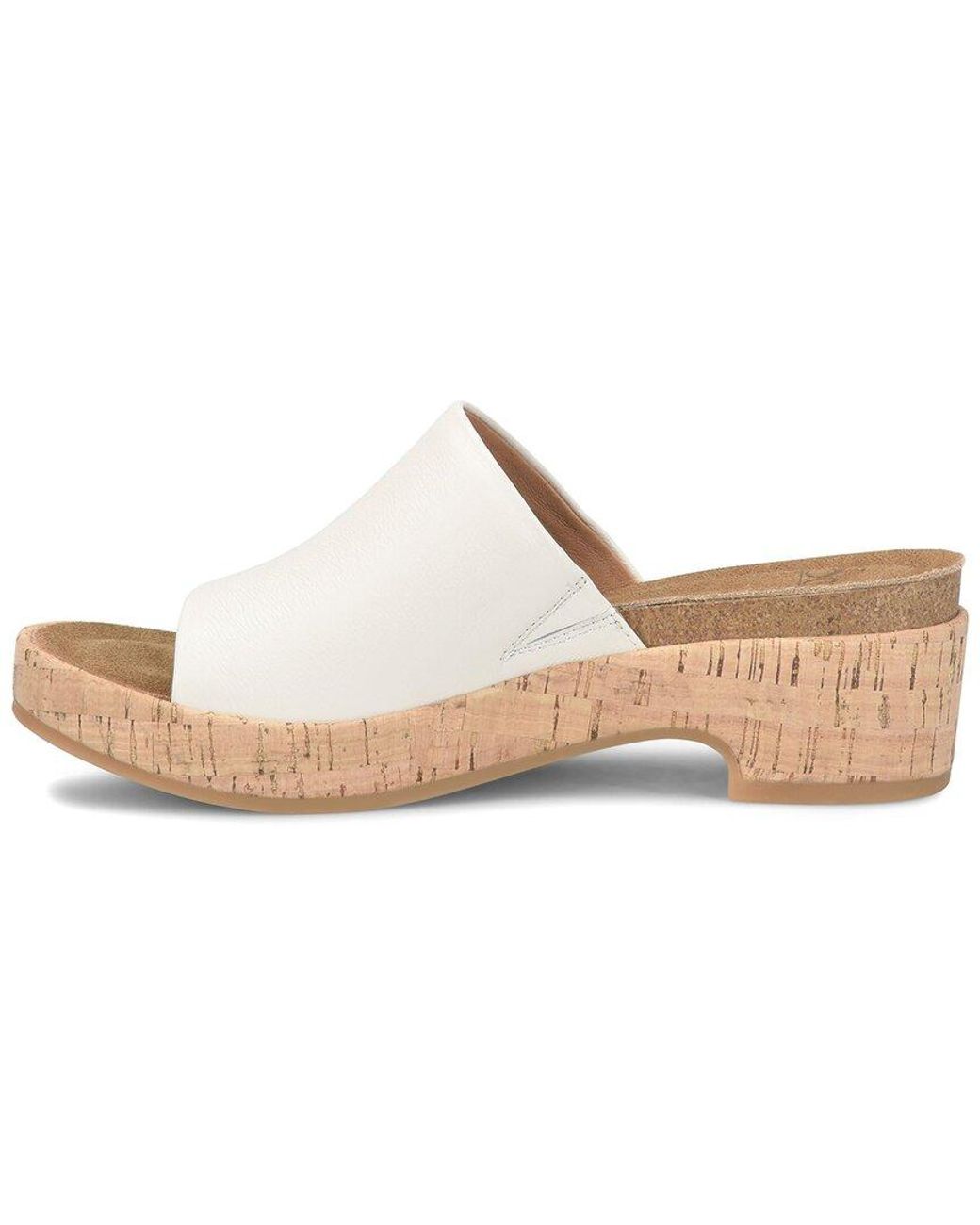 Söfft White Cass Leather Sandal