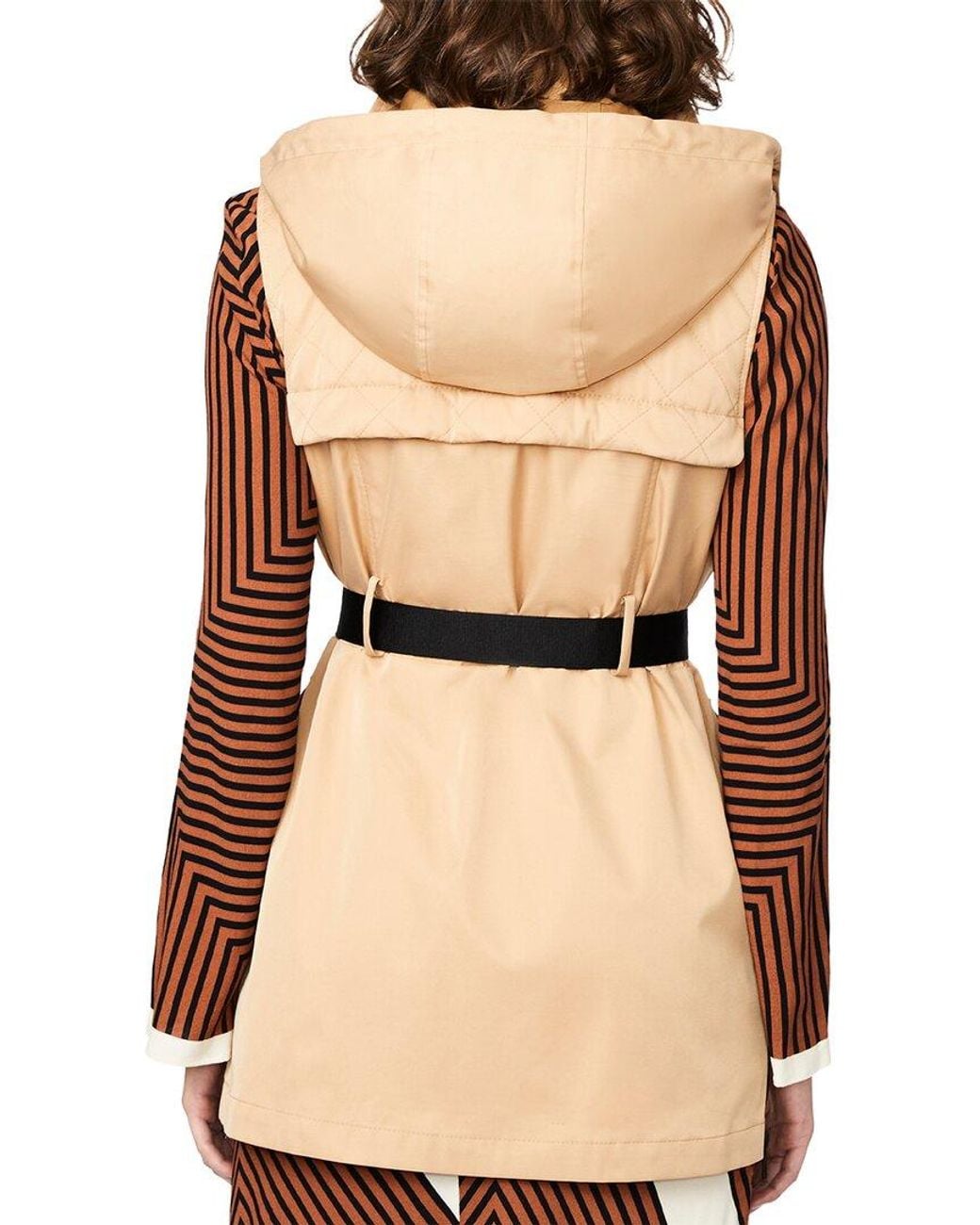 Bernardo Natural Short Vest Coat
