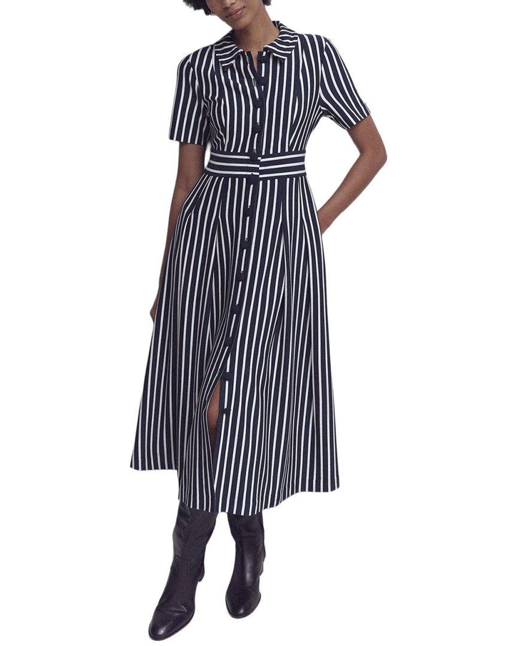 Boden Blue Bridget Ponte Shirt Dress