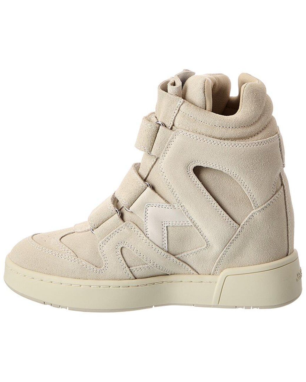 Isabel Marant Natural Im3 Suede Wedge Sneaker