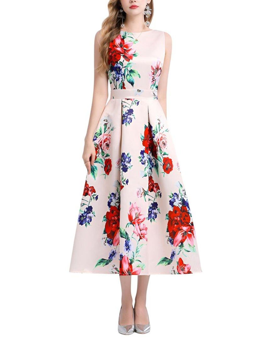 DZA White Midi Dress