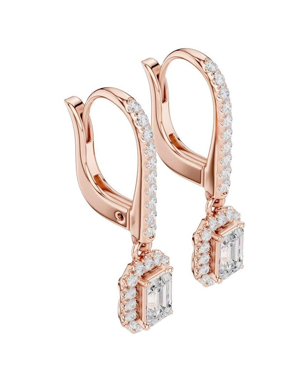 Lab Grown Diamonds White 14K Rose 0.85 Ct. Tw. Lab-Grown Diamond Earrings