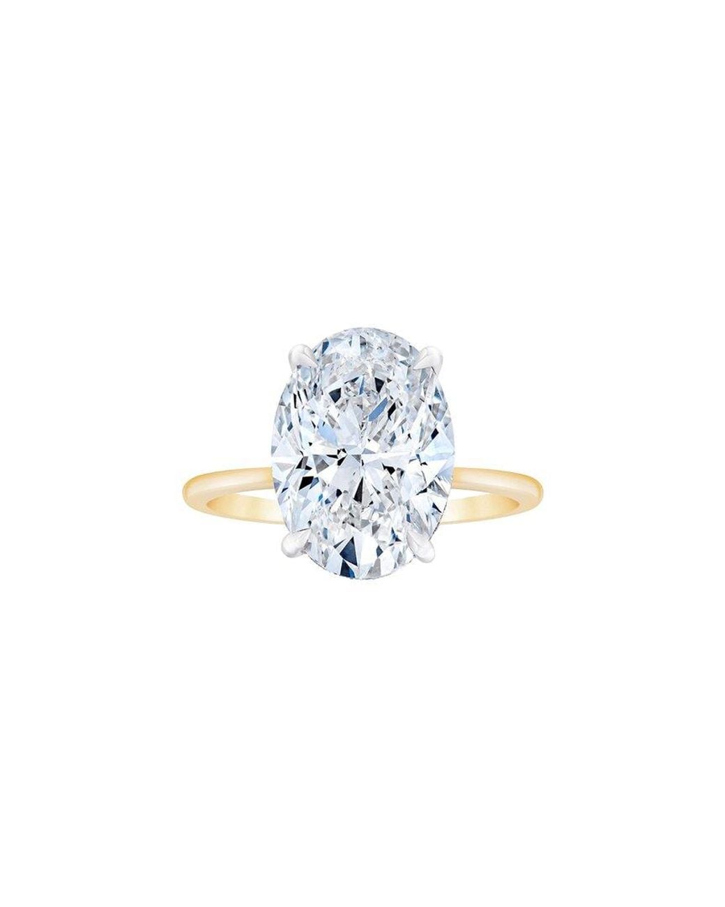 Lab Grown Diamonds White 14K 10.00 Ct. Tw. Lab-Grown Diamond Ring