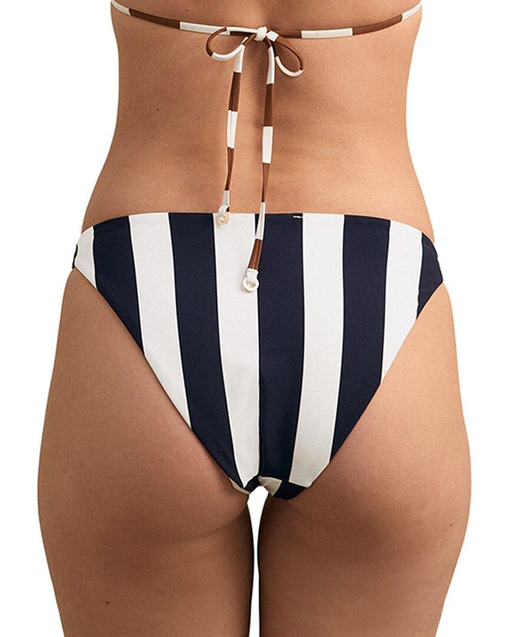 Reiss Blue Bridgette Fixed Bikini Bottom