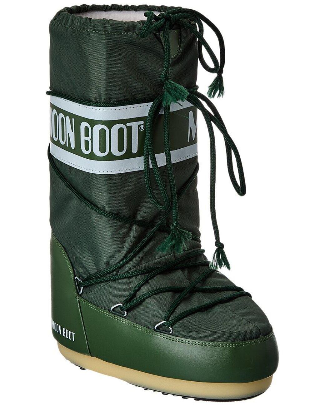 Moon Boot Icon Boot in Green | Lyst UK
