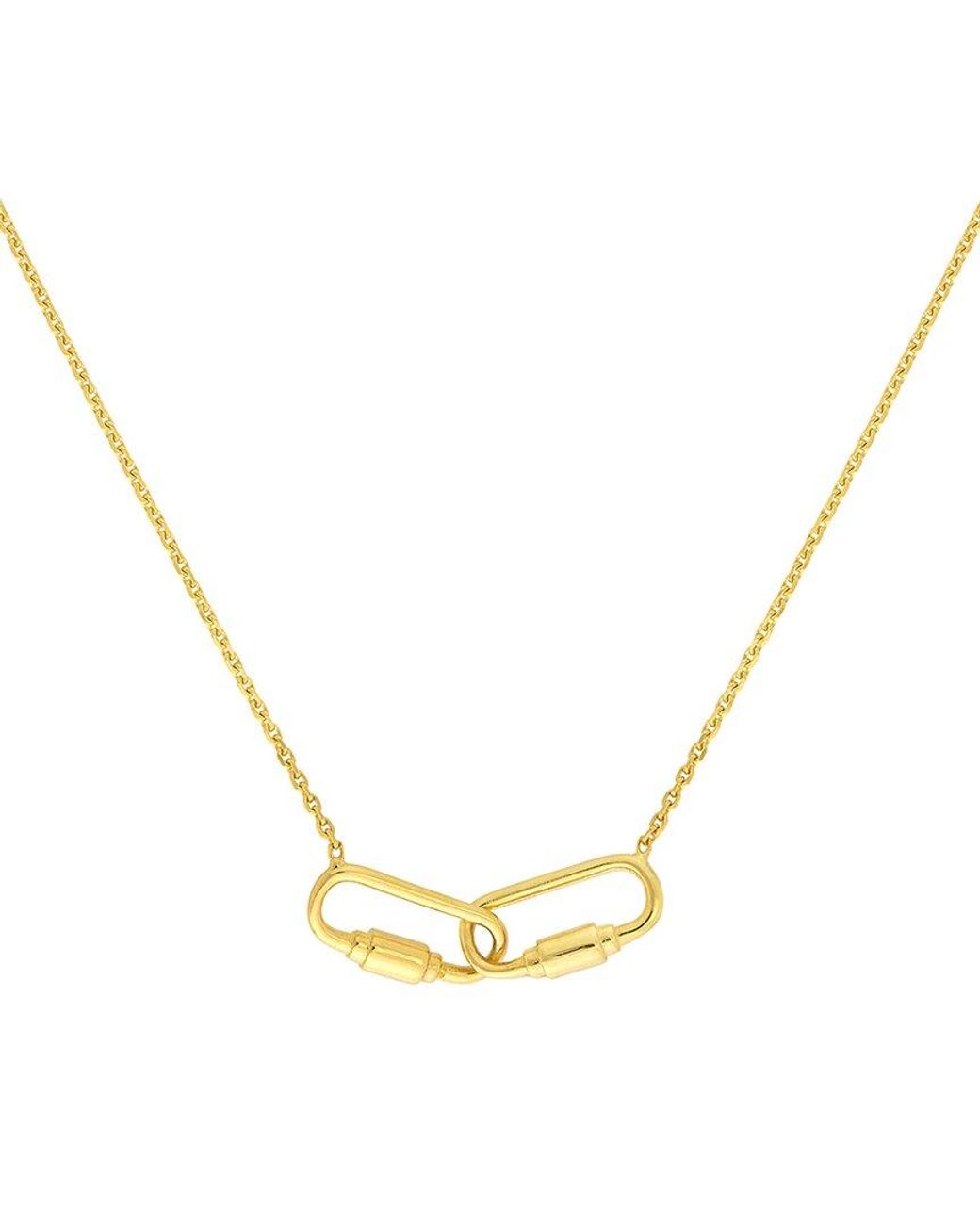 HAWLEY ST Metallic 14K Fashion Necklace