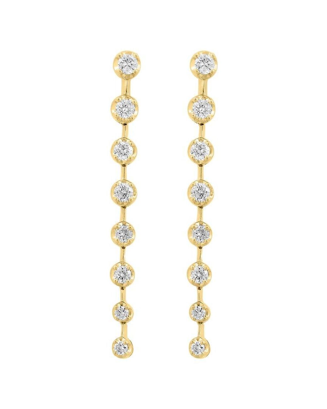 Effy Fine Jewelry White 14K 0.69 Ct. Tw. Diamond Earrings