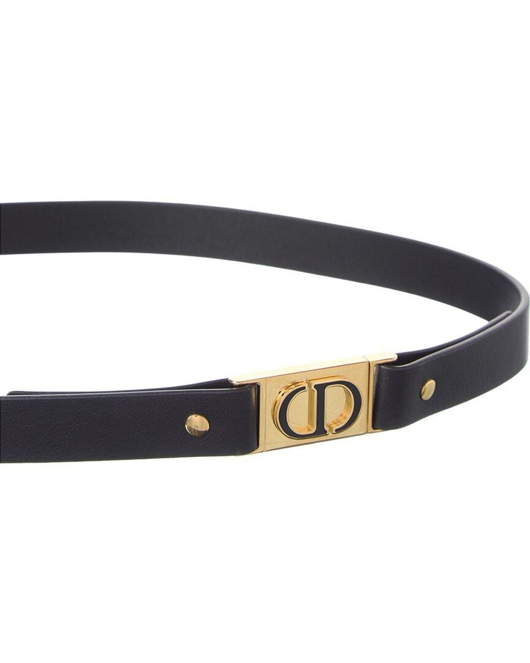 Dior Blue 30 Montaigne Leather Belt