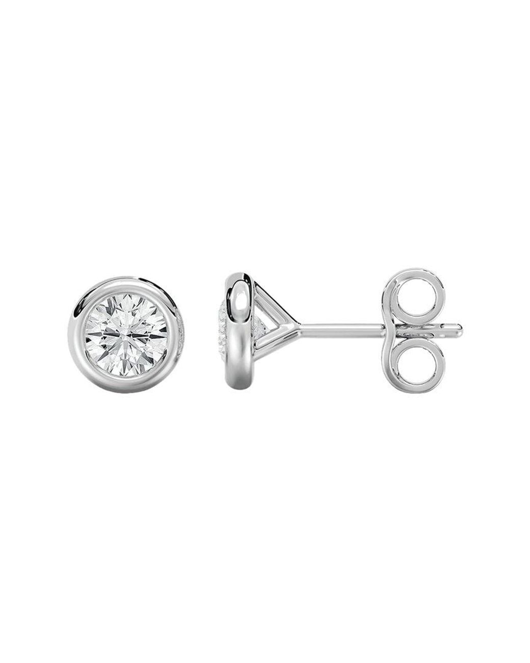 Lab Grown Diamonds Metallic 14K 4.00 Ct. Tw. Lab-Grown Diamond Earrings