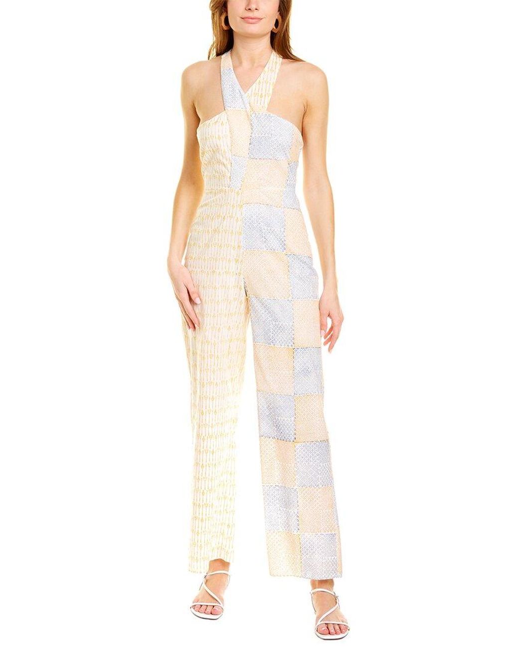Ash White Sarah Halter Neck Jumpsuit