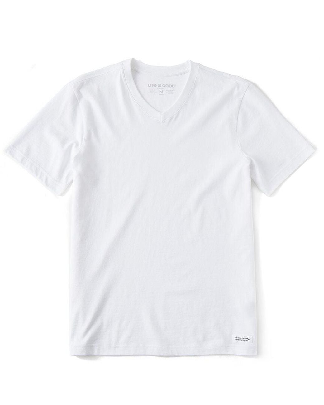 Life Is Good. White Crusher T-Shirt for men