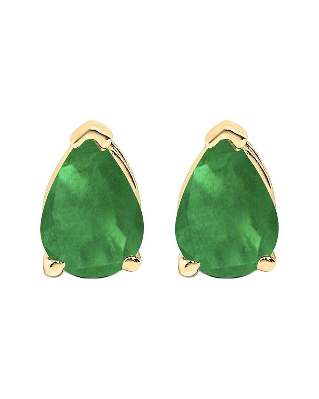 Haus of Brilliance Green Colorful Gemstones 14K 0.80 Ct. Tw. Emerald Stud Earrings