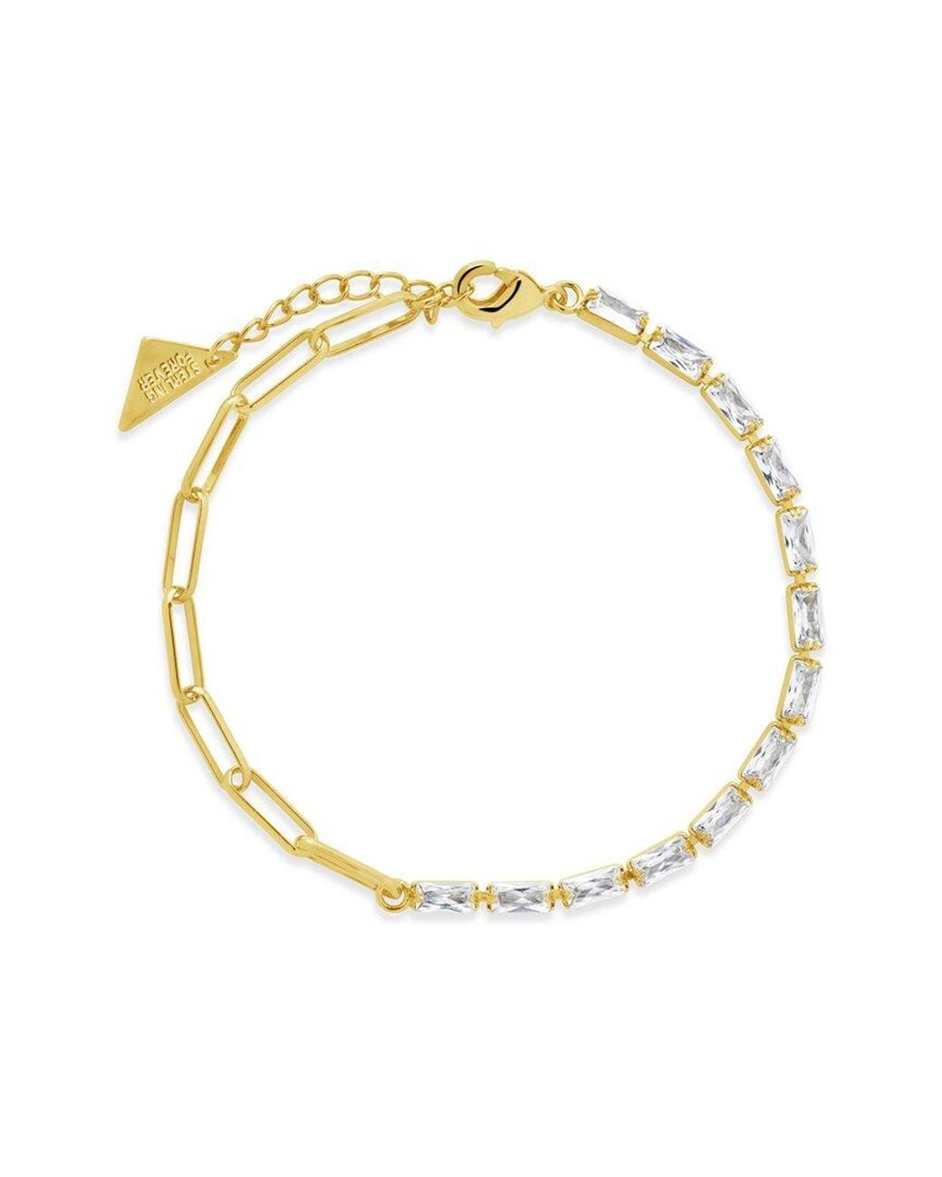 Sterling Forever Metallic 14k Plated Hunter Chain Bracelet