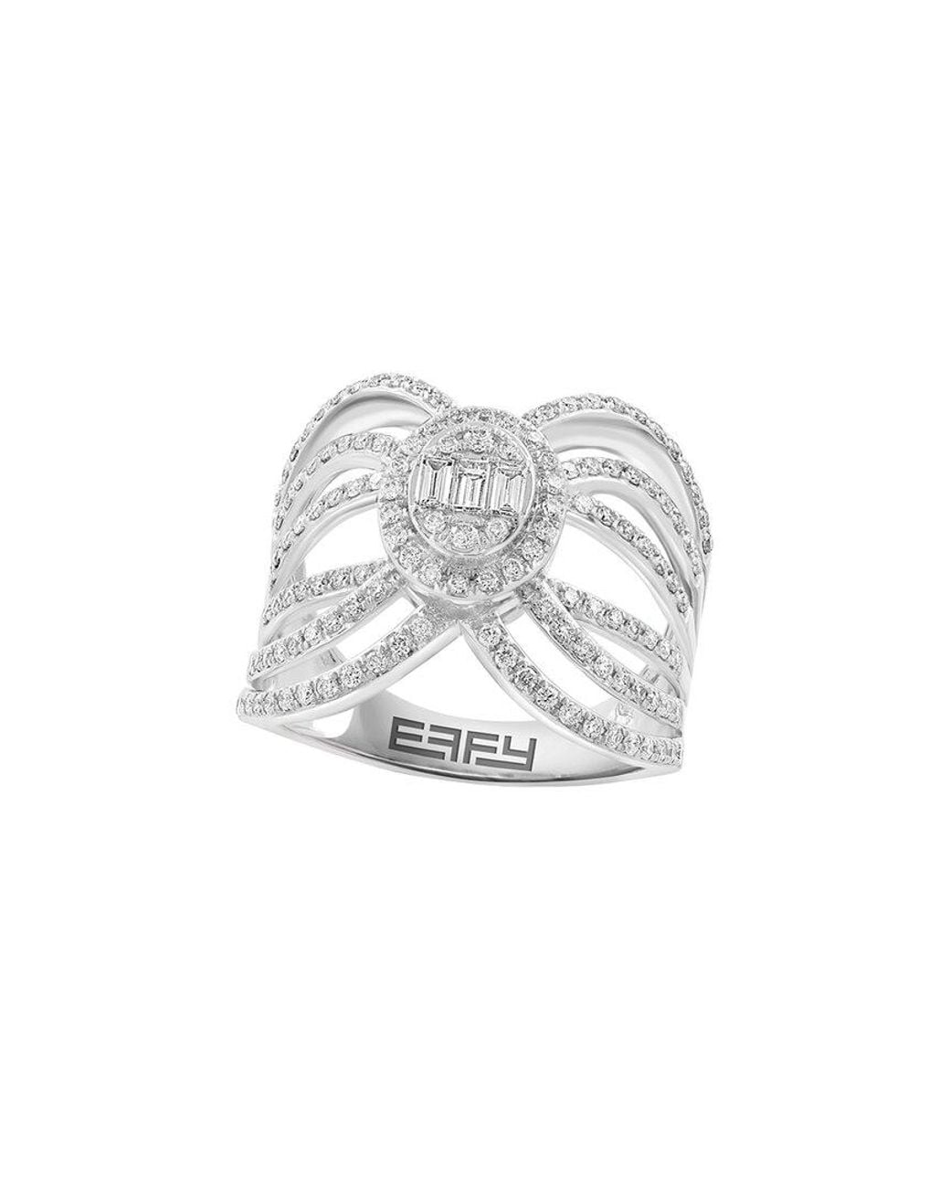 Effy Fine Jewelry White 14K 0.81 Ct. Tw. Diamond Ring