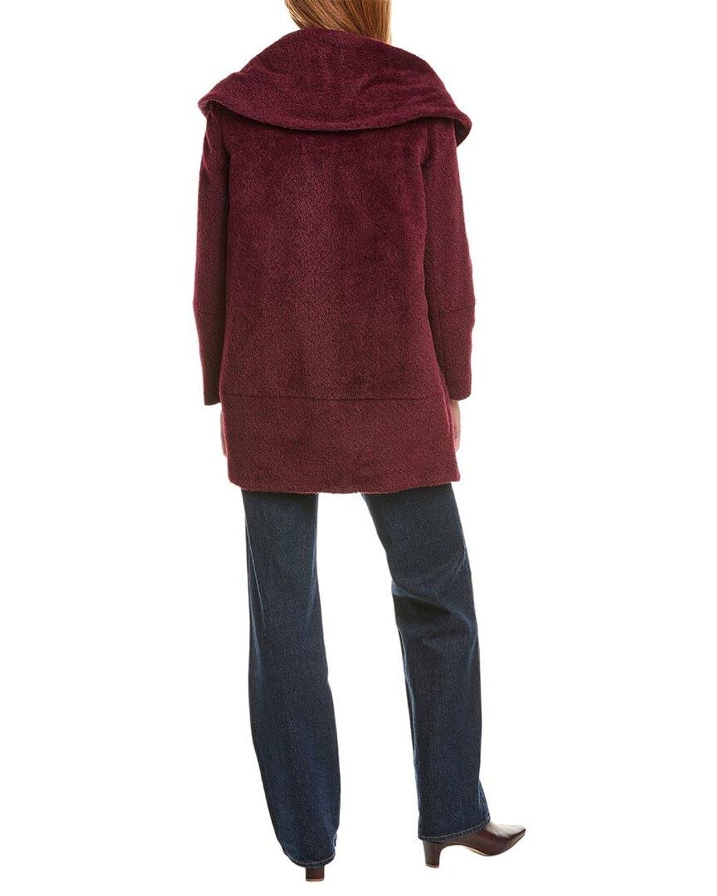 Sofiacashmere Red Sofiacashmere Wool & Alpaca-Blend Coat