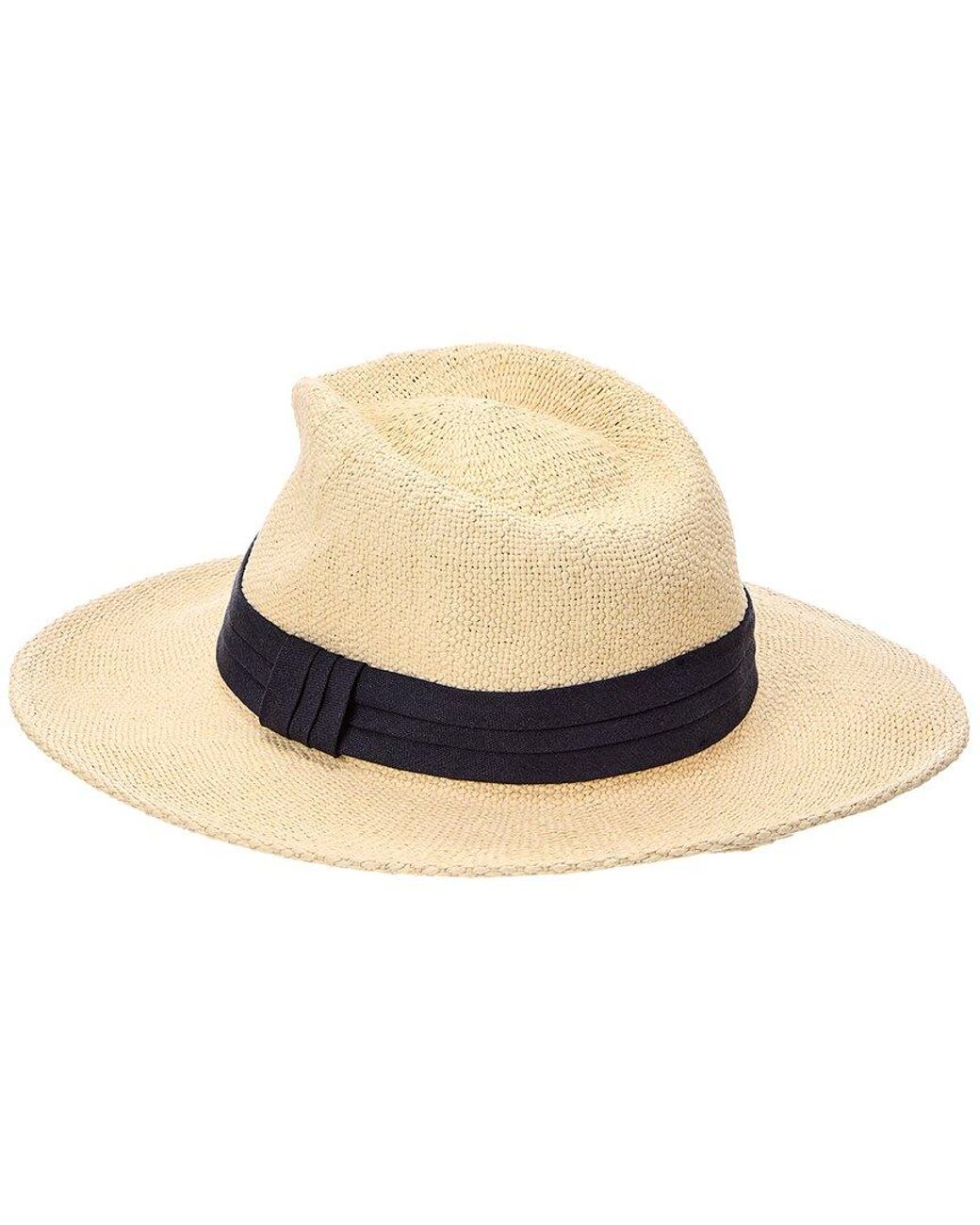 J.McLaughlin Natural Robert Linen-Trim Hat for men