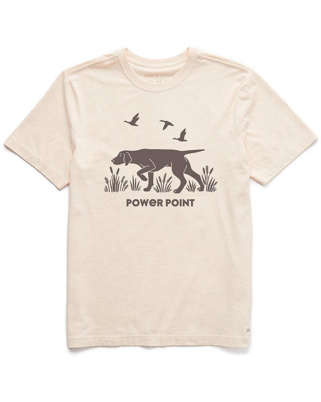 Life Is Good. Natural Crusher T-Shirt for men
