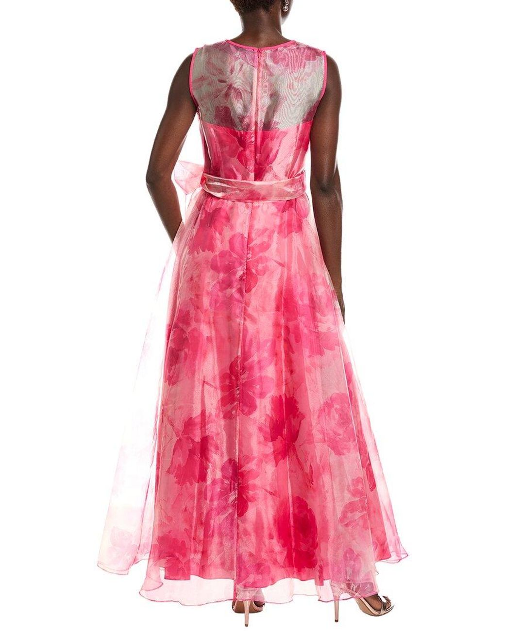 Eliza J Pink Sleeveless Solid Maxi Dress