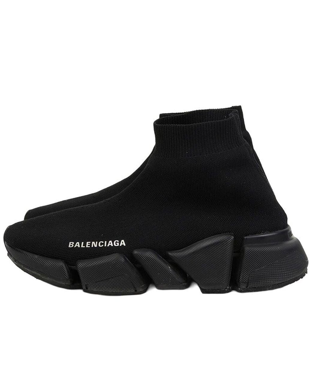 Balenciaga Black Polyester Speedrunner Sneaker (Authentic Pre-Loved)