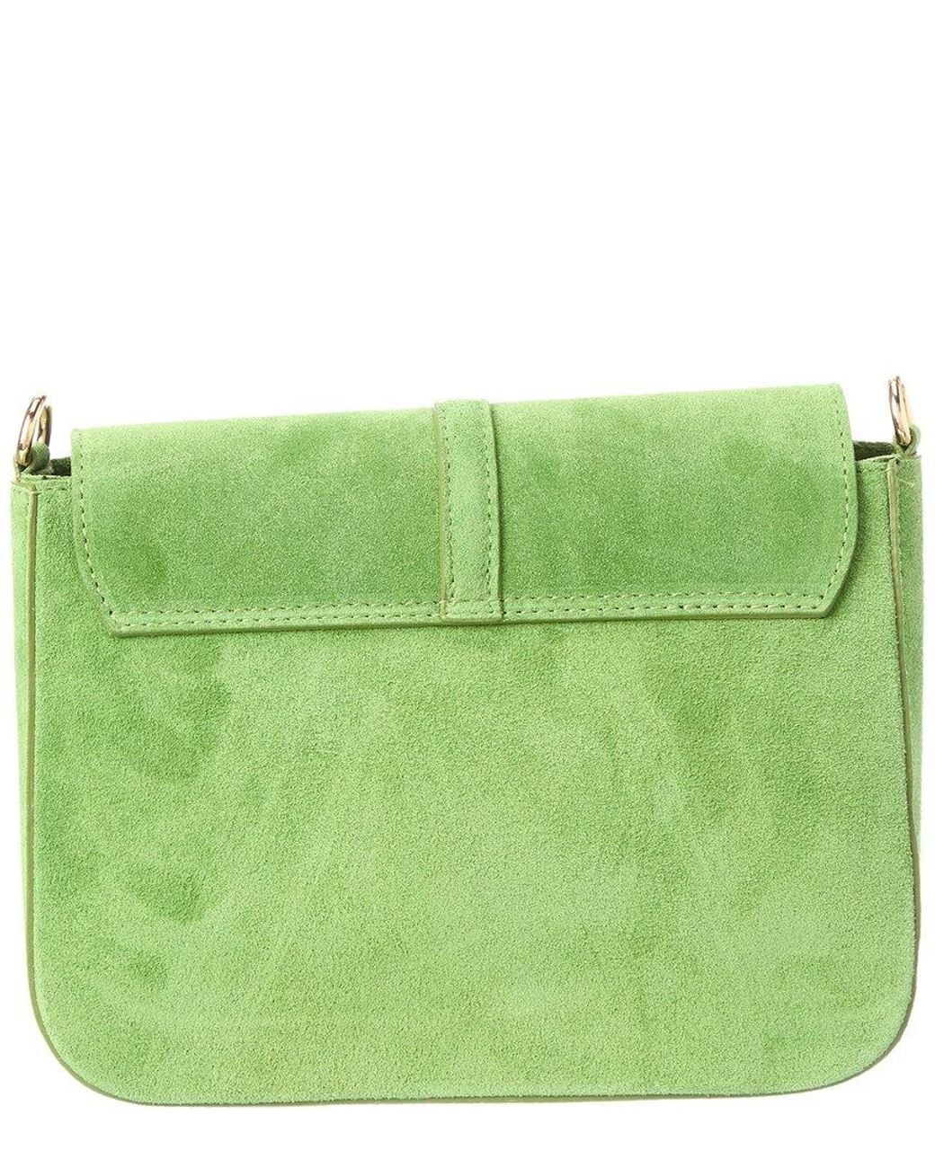 Isabella Rossetti Green Terra27 Suede Crossbody