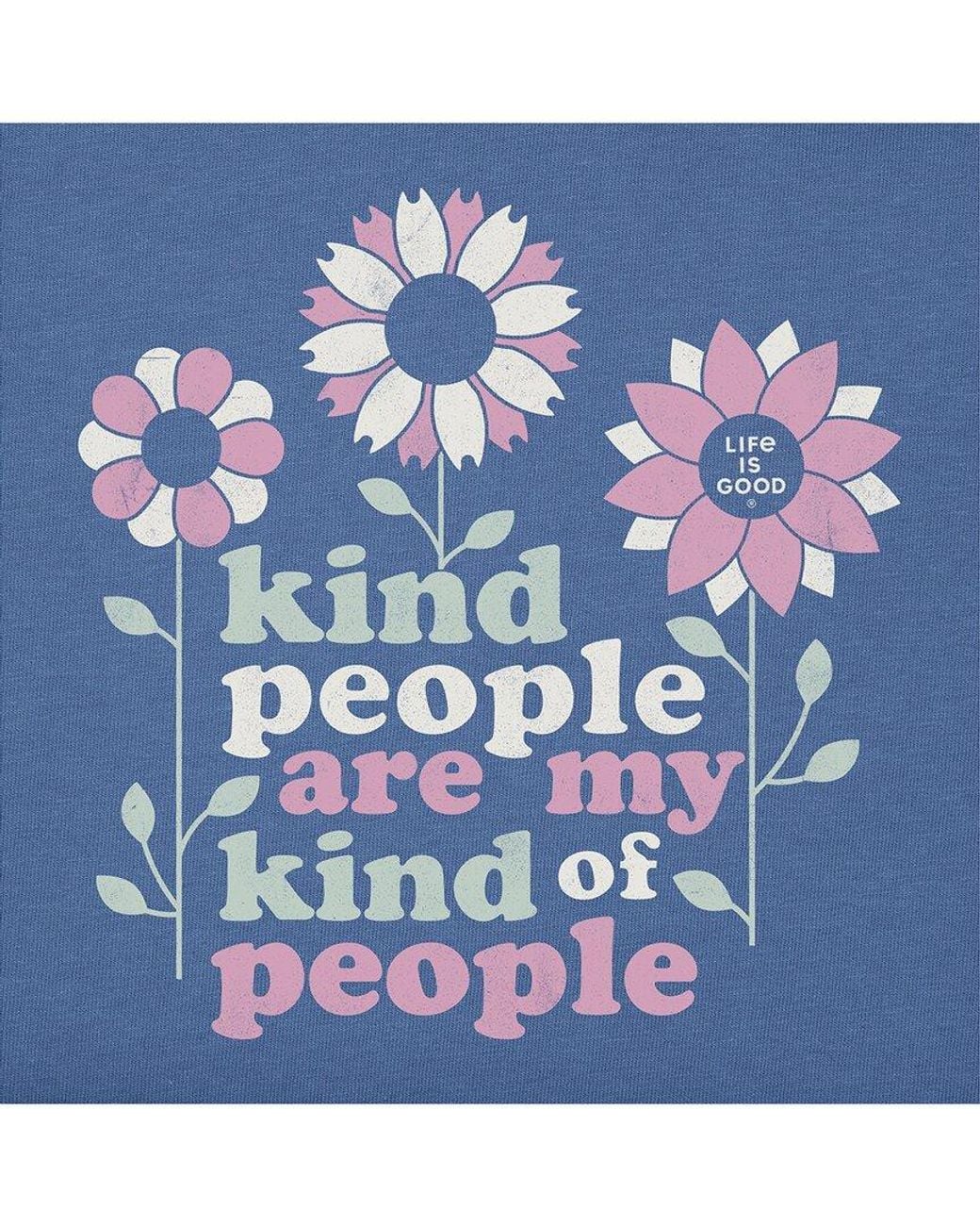 Life Is Good. Blue Crusher-lite V-neck T-shirt